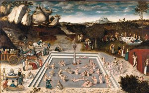 The Fountain as imagined by Lucas The Elder Cranach in the 16th century